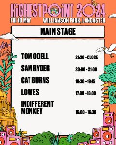 Friday Main Stage times